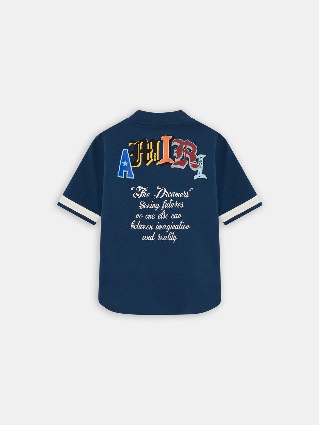 KIDS - KIDS' VARSITY PATCH BASEBALL SHIRT - Dark Indigo