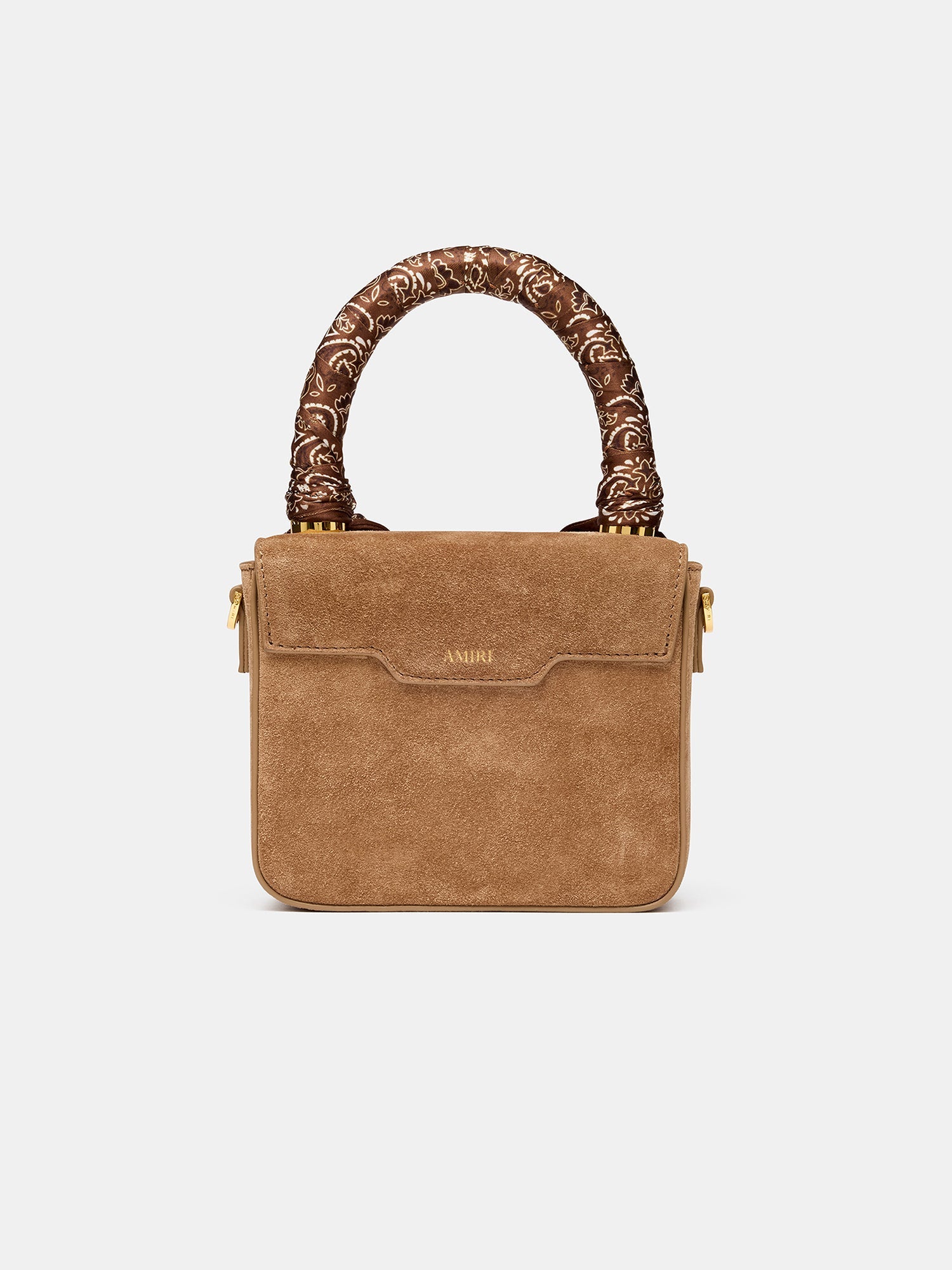 WOMEN - WOMEN'S SUEDE MICRO MA BAG - DARK BROWN