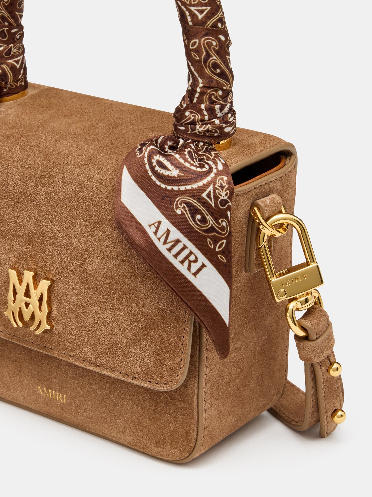 WOMEN - WOMEN'S SUEDE MICRO MA BAG - DARK BROWN
