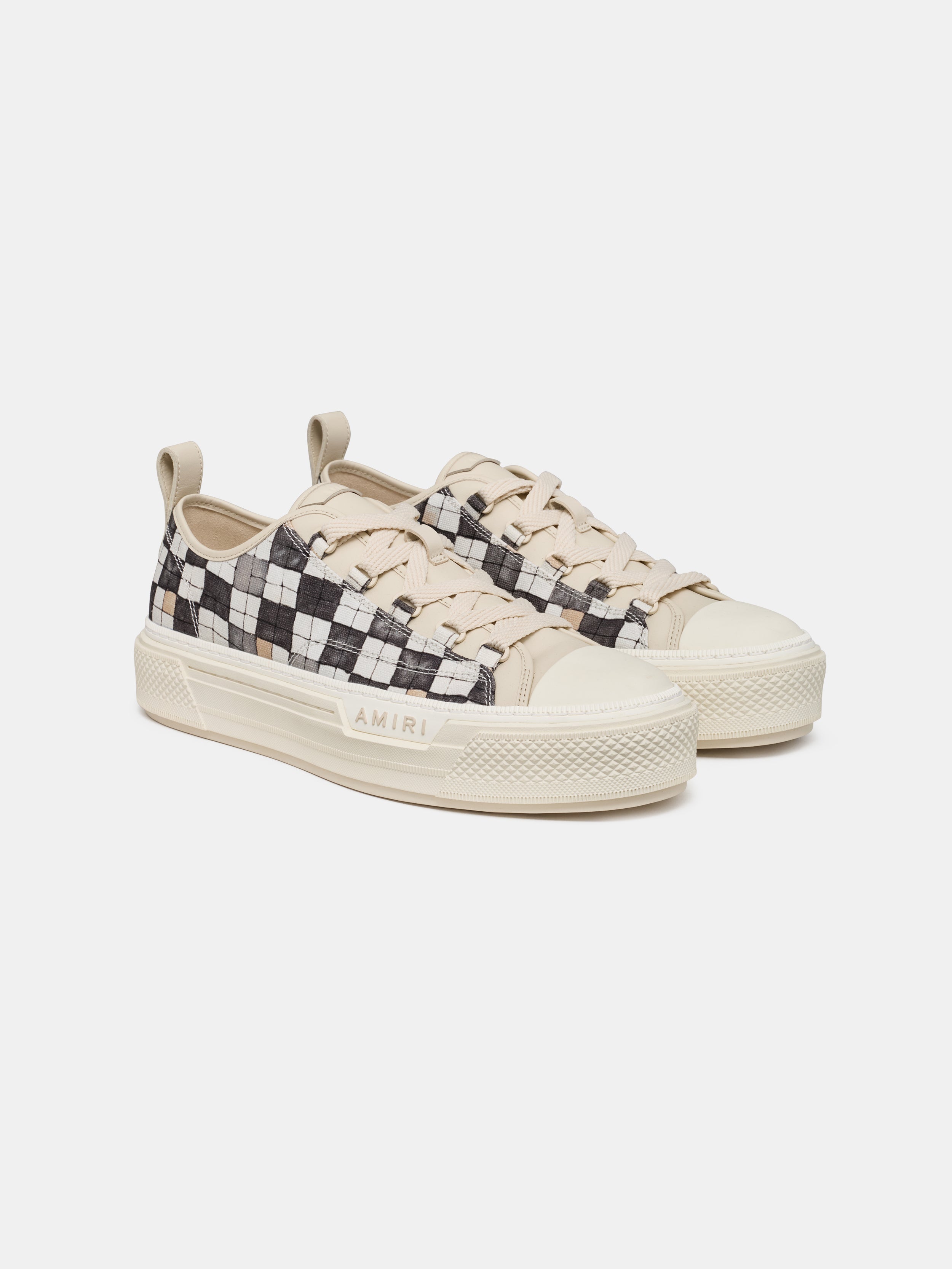 CHECKERED COURT LOW - Black