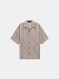 AMIRI SCRIPT BOWLING SHIRT - Mocha