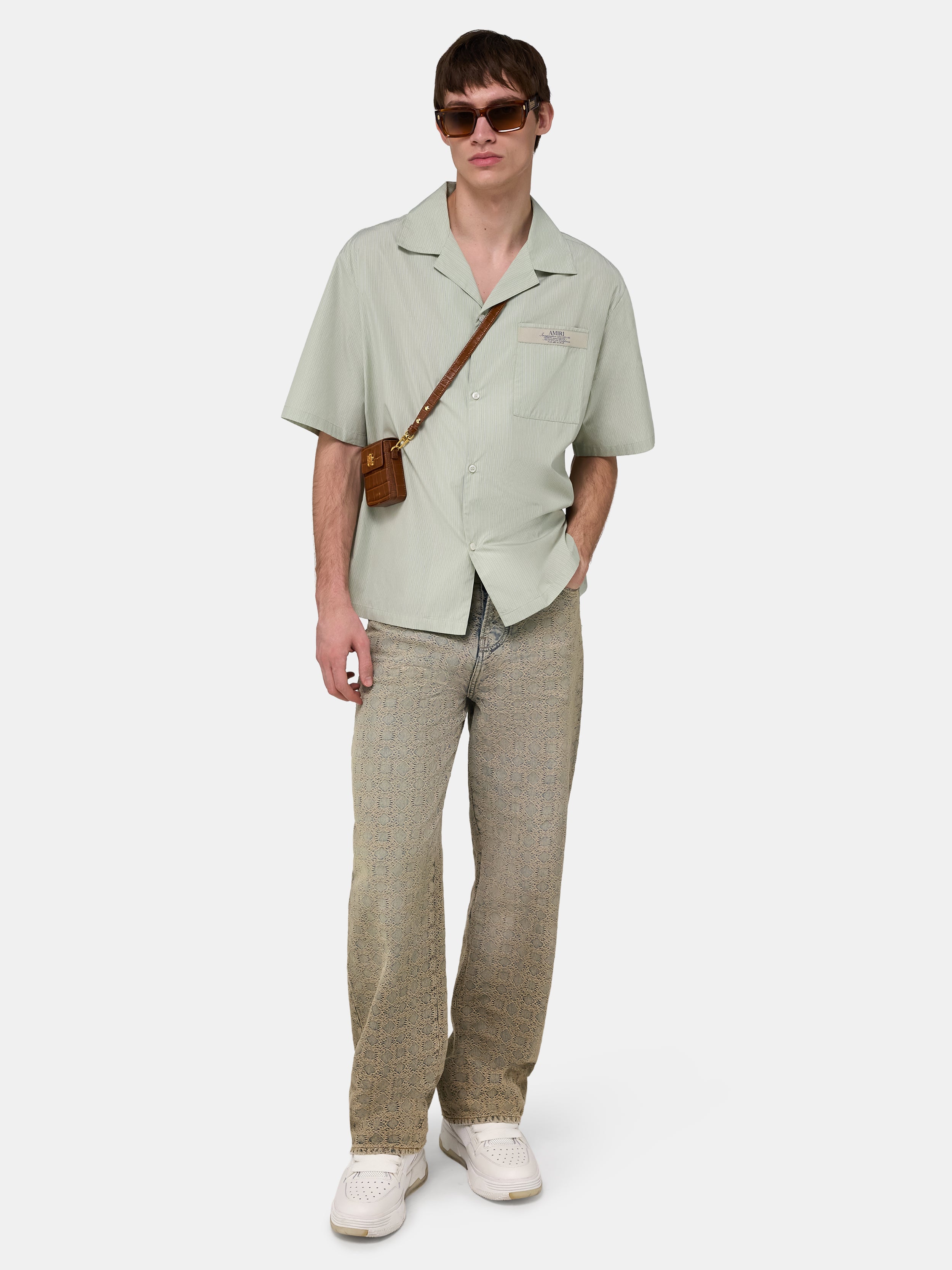 AMIRI SPIRIT BOX CAMP SHIRT - Green