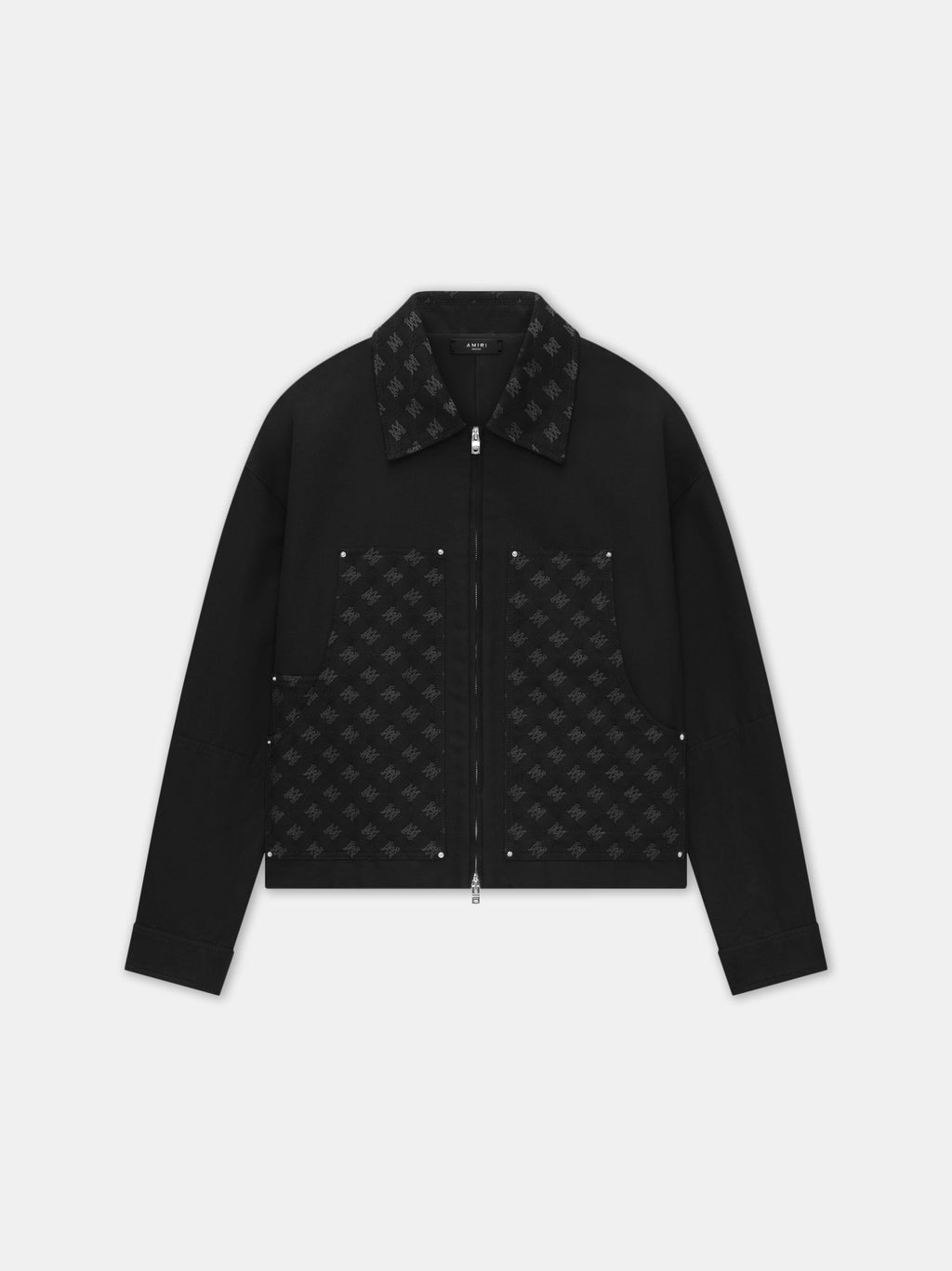MA QUAD JACQUARD WORK JACKET - Black