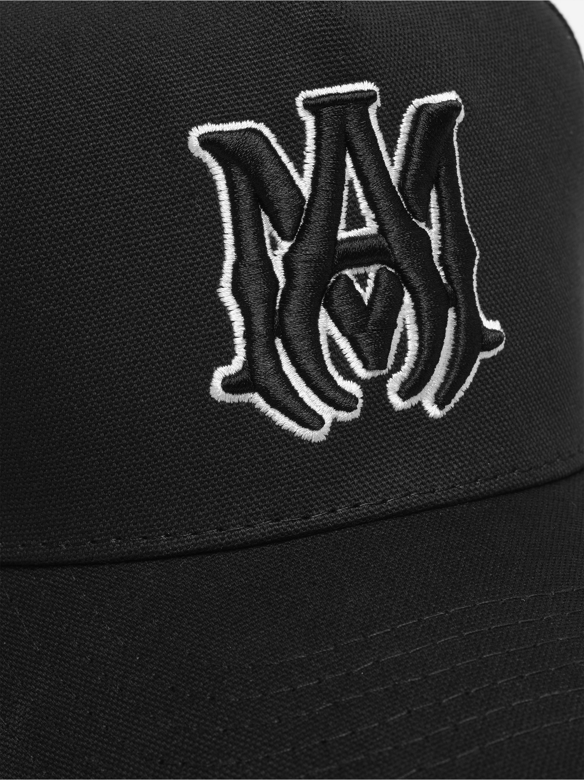 MA STAGGERED AMIRI FULL CANVAS HAT - Black Black