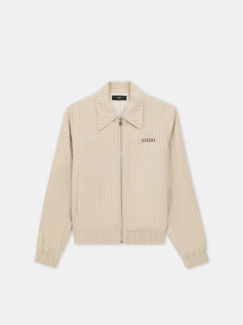 STRIPED BLOUSON - Alabaster