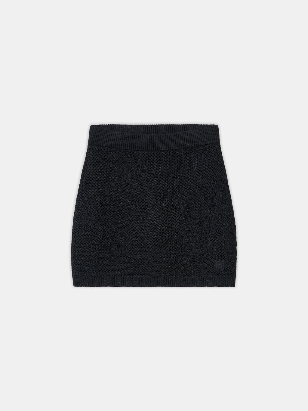WOMEN - WOMEN'S FLORAL CROCHET MINI SKIRT - Black