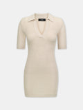 WOMEN - WOMEN'S AMIRI CROCHET MINI DRESS - Alabaster