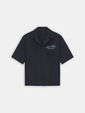 CHATEAU SCRIPT CAMP SHIRT - Black