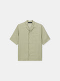 POLKA DOT CAMP SHIRT - Green Tea