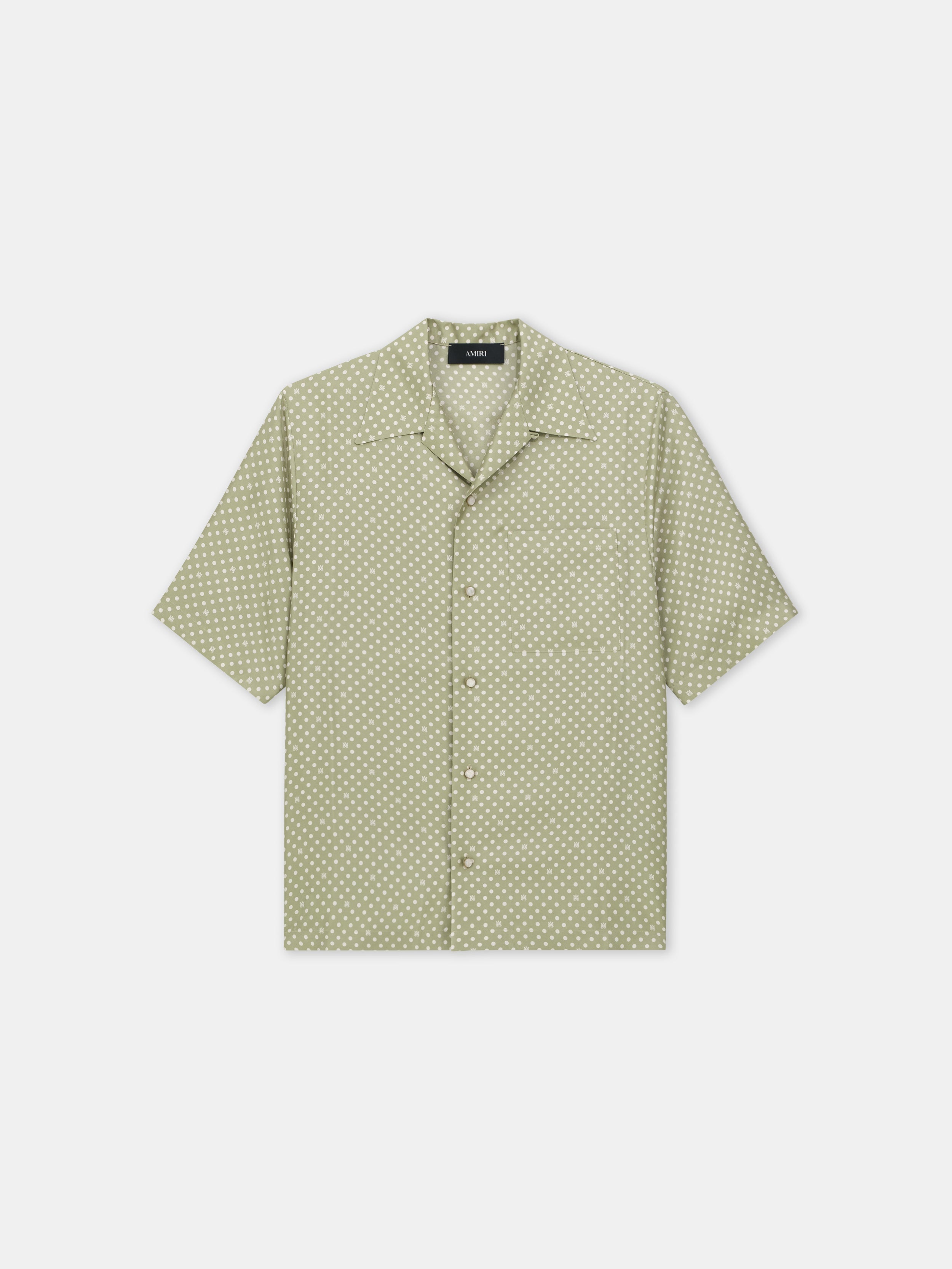 POLKA DOT CAMP SHIRT - Green Tea