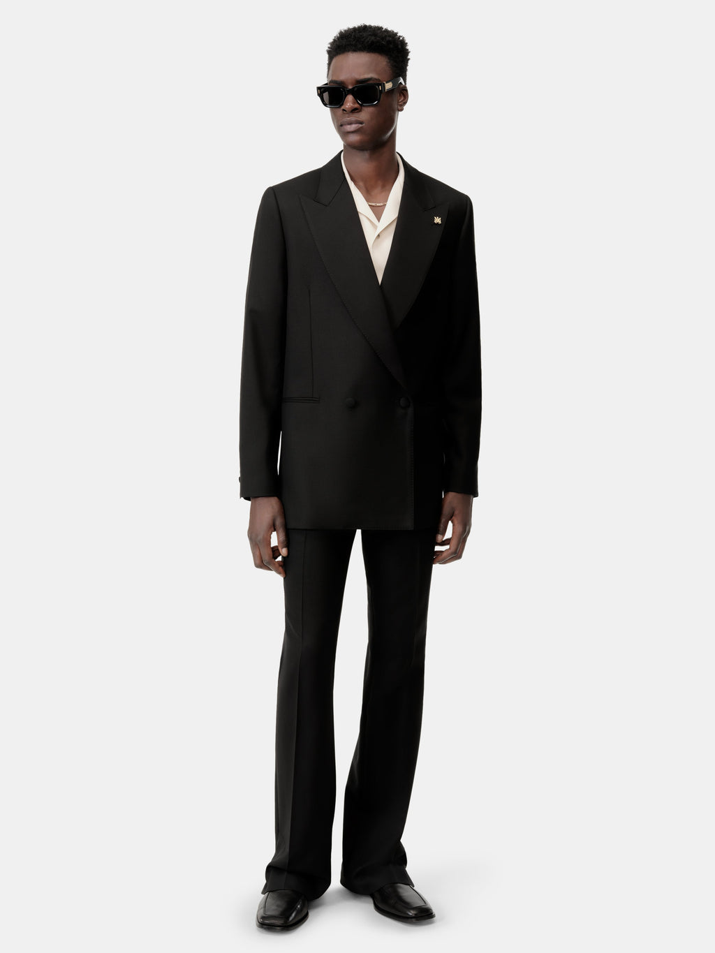 MA DOUBLE-BREASTED BLAZER - Black