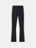 CRYSTAL STRIPE FLARE PANT - BLACK