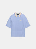 MA QUAD ZIP TOWELING POLO - Skyline Blue