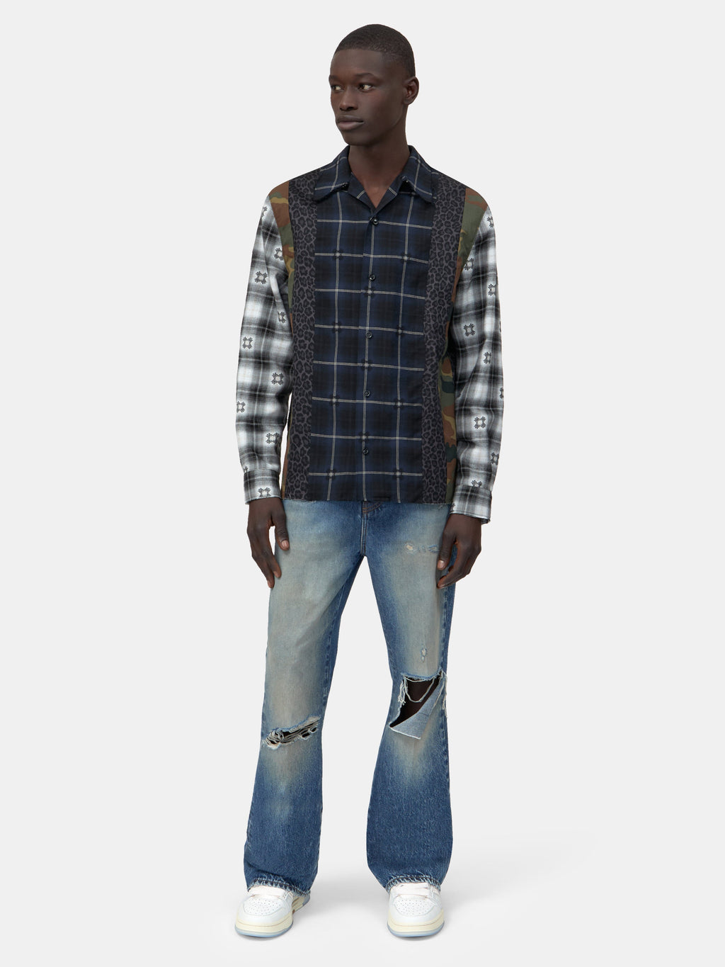 SPLICED MA QUAD FLANNEL - Midnight Blue