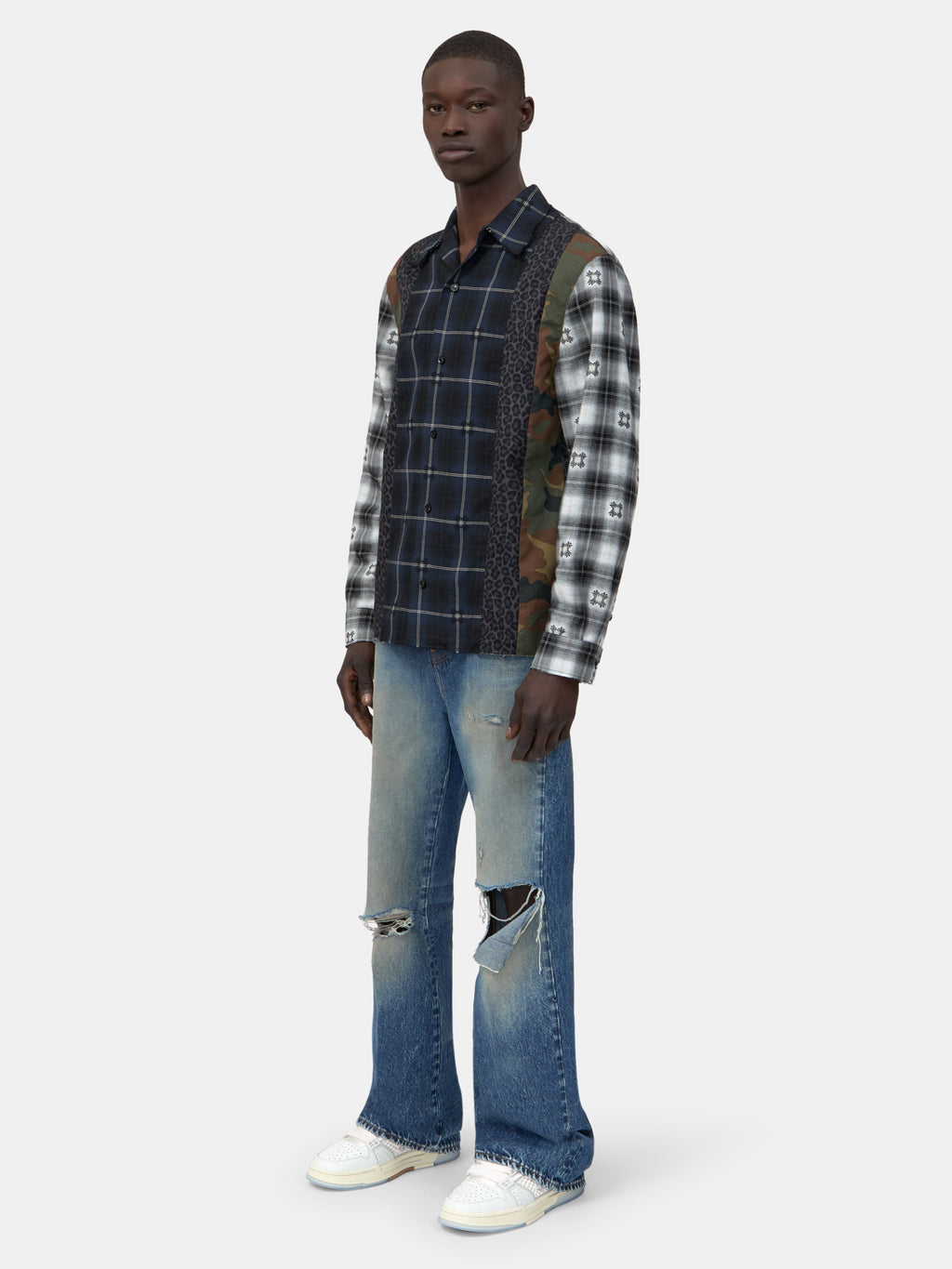 SPLICED MA QUAD FLANNEL - Midnight Blue
