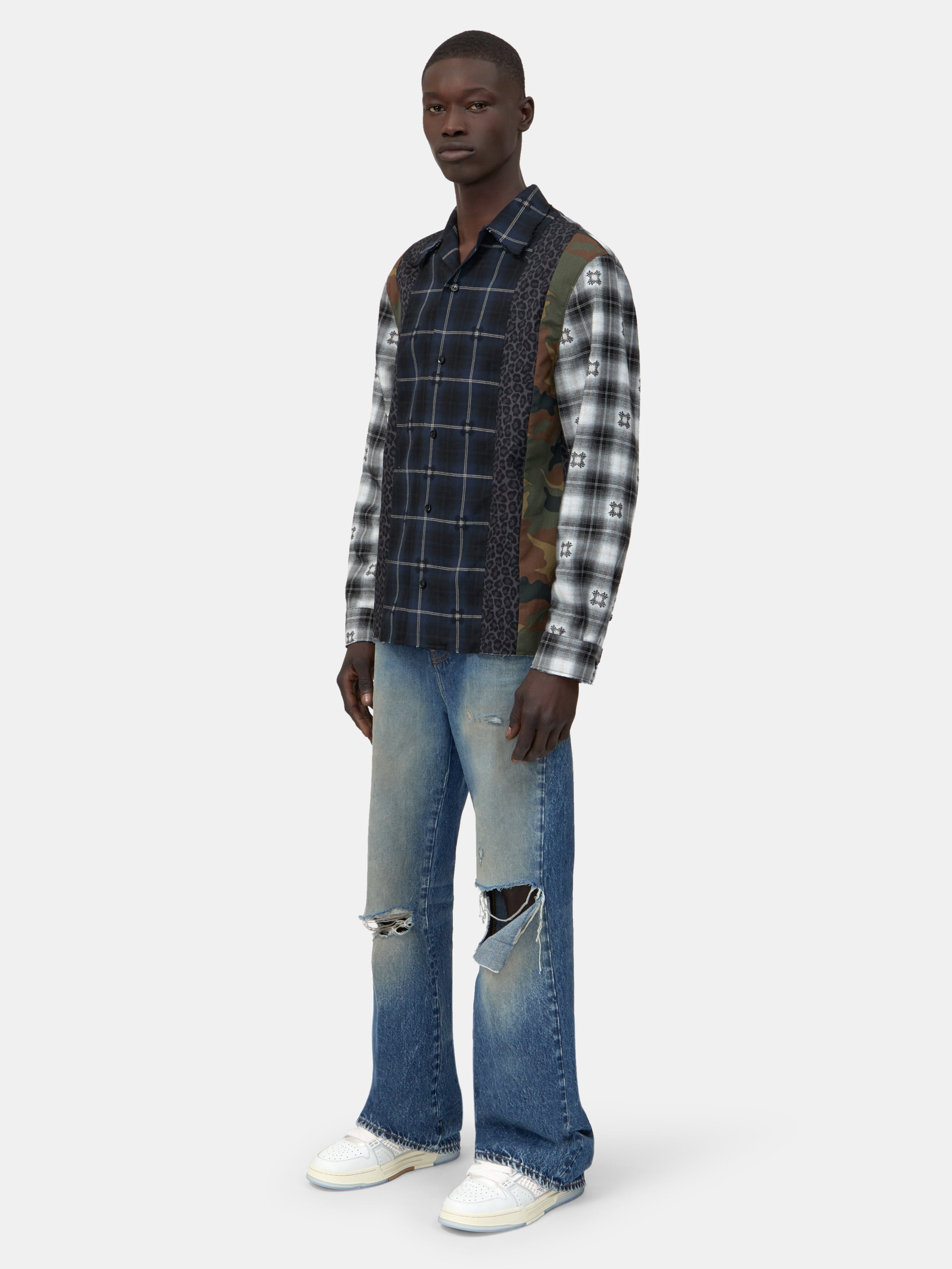 SPLICED MA QUAD FLANNEL - Midnight Blue