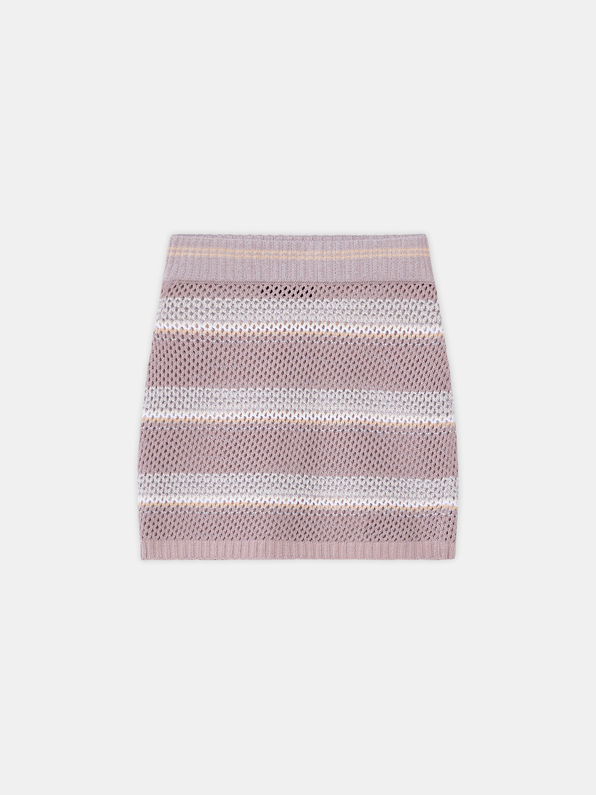 WOMEN - WOMEN'S MA STRIPE CROCHET MINI SKIRT - Dusk