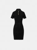 WOMEN - WOMEN'S MA QUAD TOWELING DRESS - Black