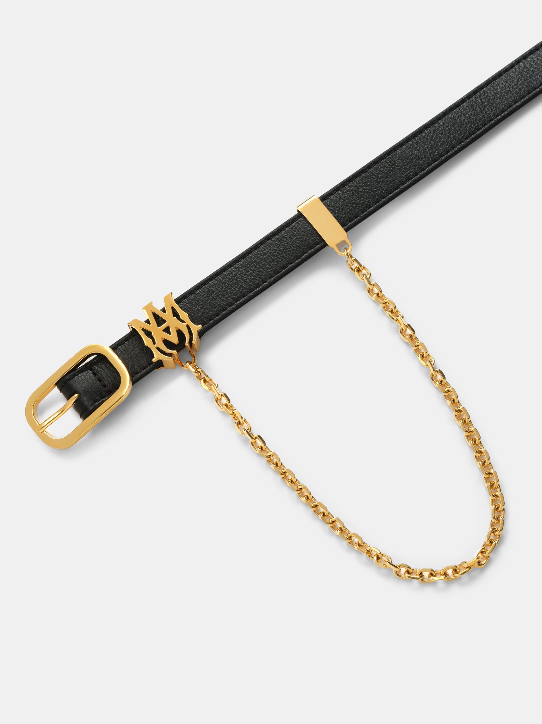 MA 2CM CHAIN BELT - Black Gold