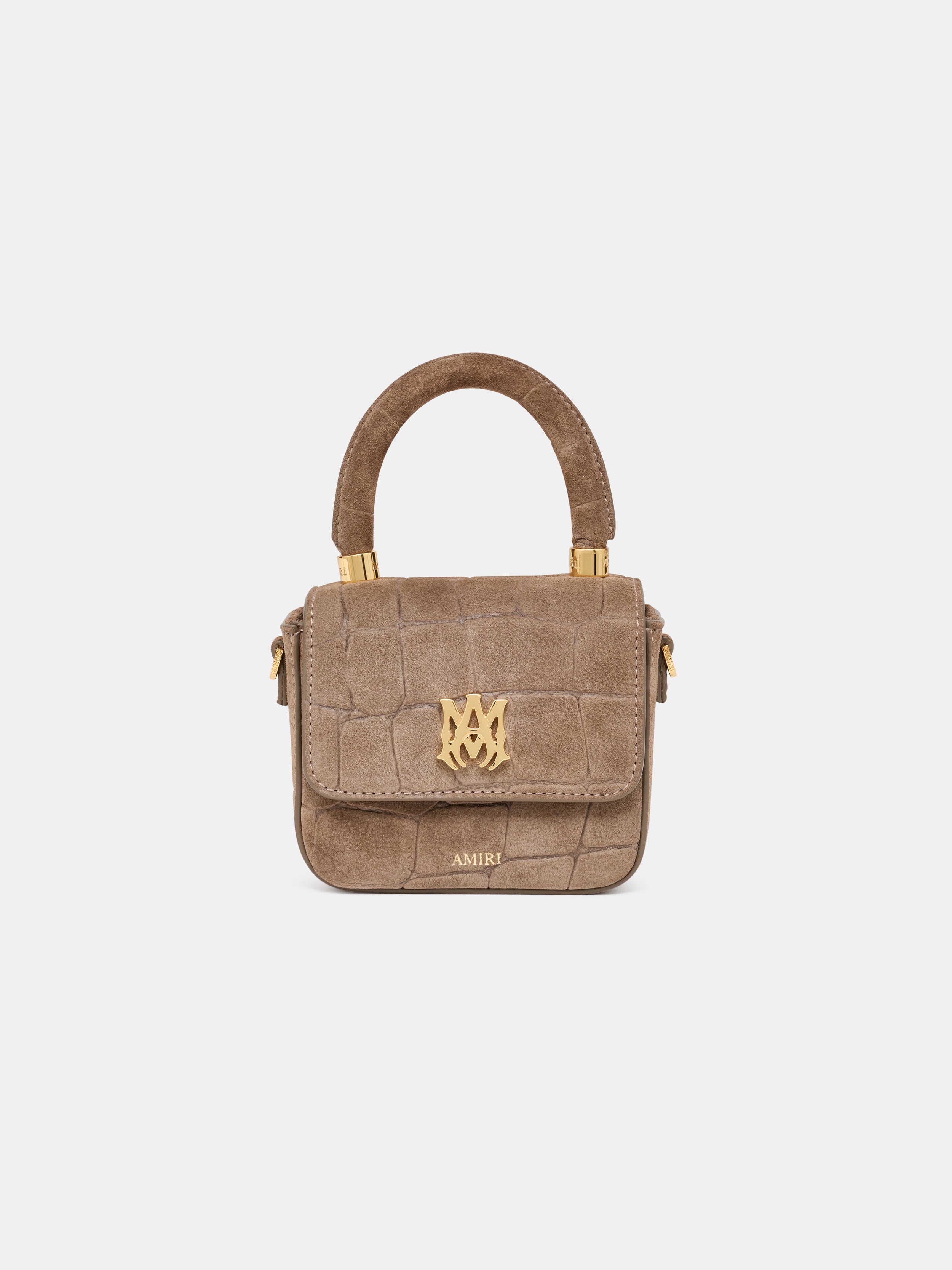 WOMEN - WOMEN'S CROC SUEDE NANO MA BAG - Dark Brown