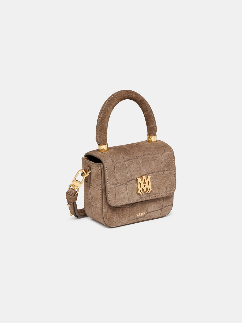 WOMEN - WOMEN'S CROC SUEDE NANO MA BAG - Dark Brown