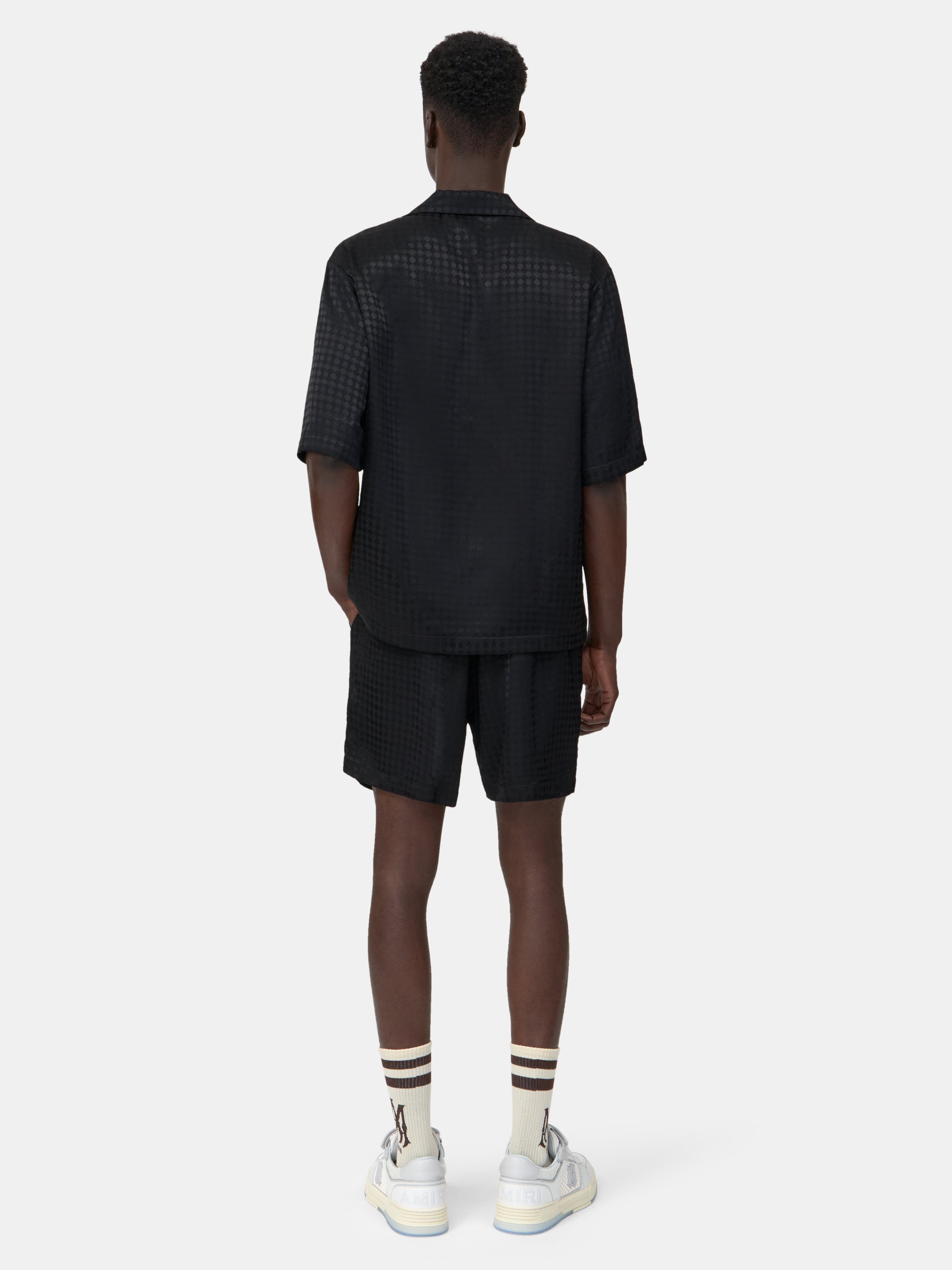 MA QUAD JACQUARD CAMP SHIRT - Black