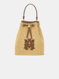 WOMEN - WOMEN'S RAFFIA MICRO MA BUCKET BAG - Natural