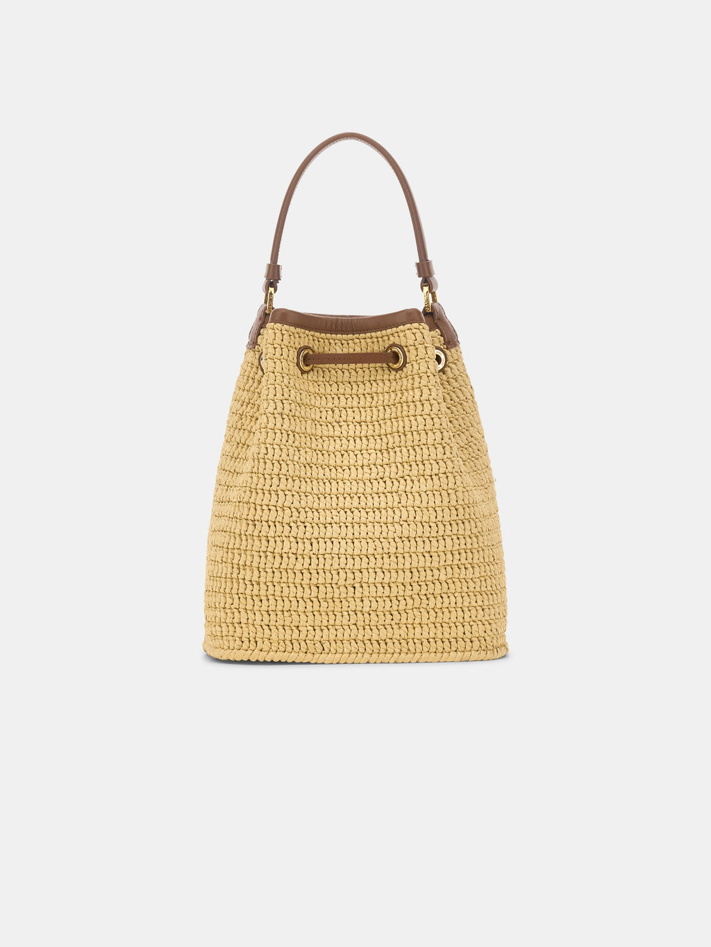 WOMEN - WOMEN'S RAFFIA MICRO MA BUCKET BAG - Natural