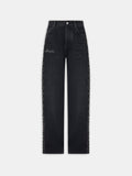 WOMEN - WOMEN'S STUD BAGGY JEAN - Retro Black