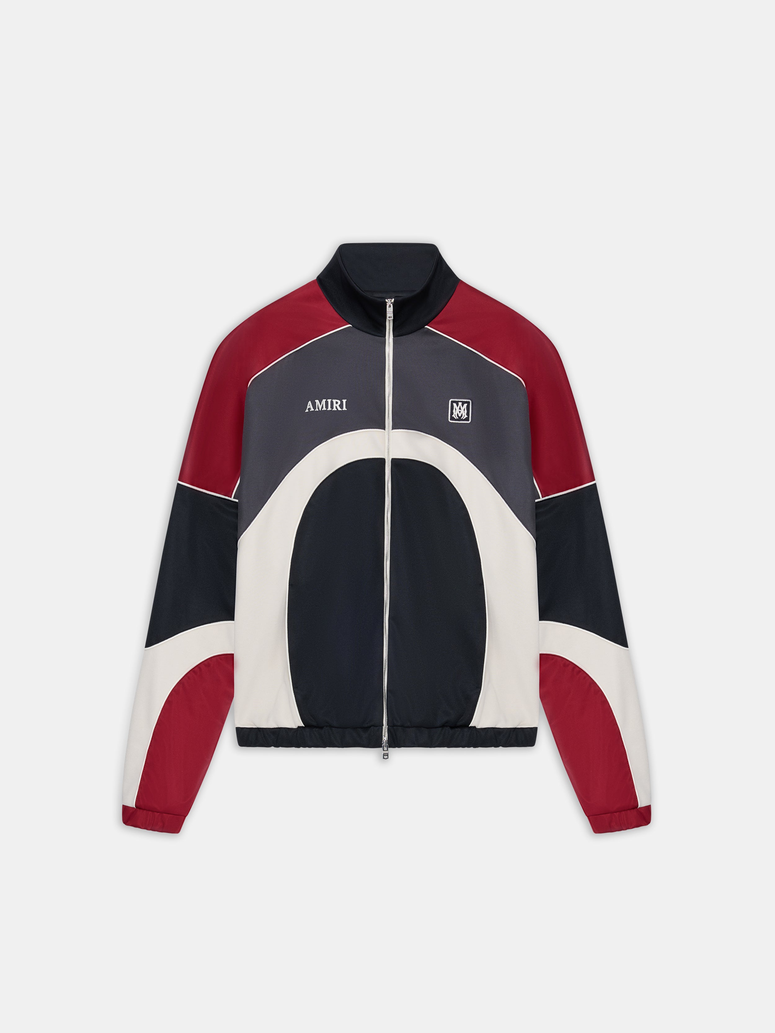 OVERSIZED PANEL TRACK JACKET - Black