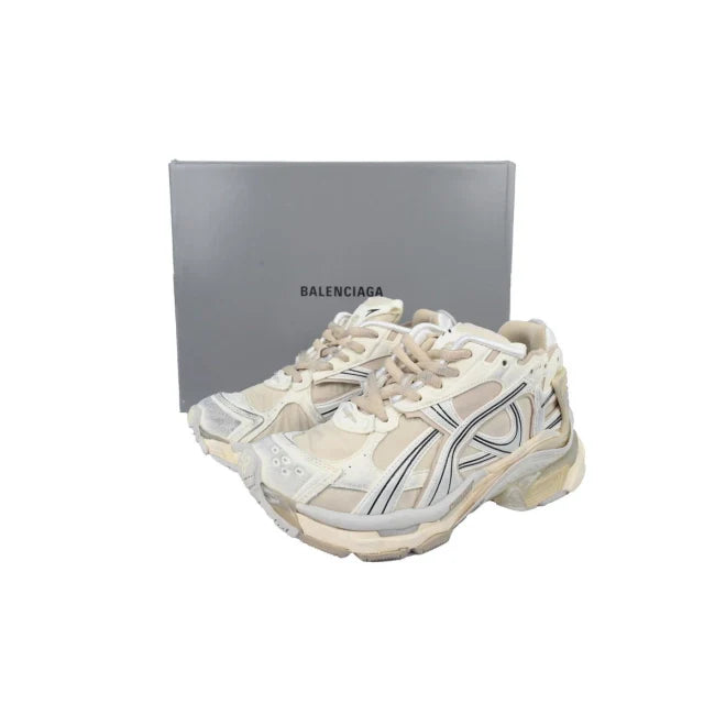 Balenciaga Runner Sneaker White Brown