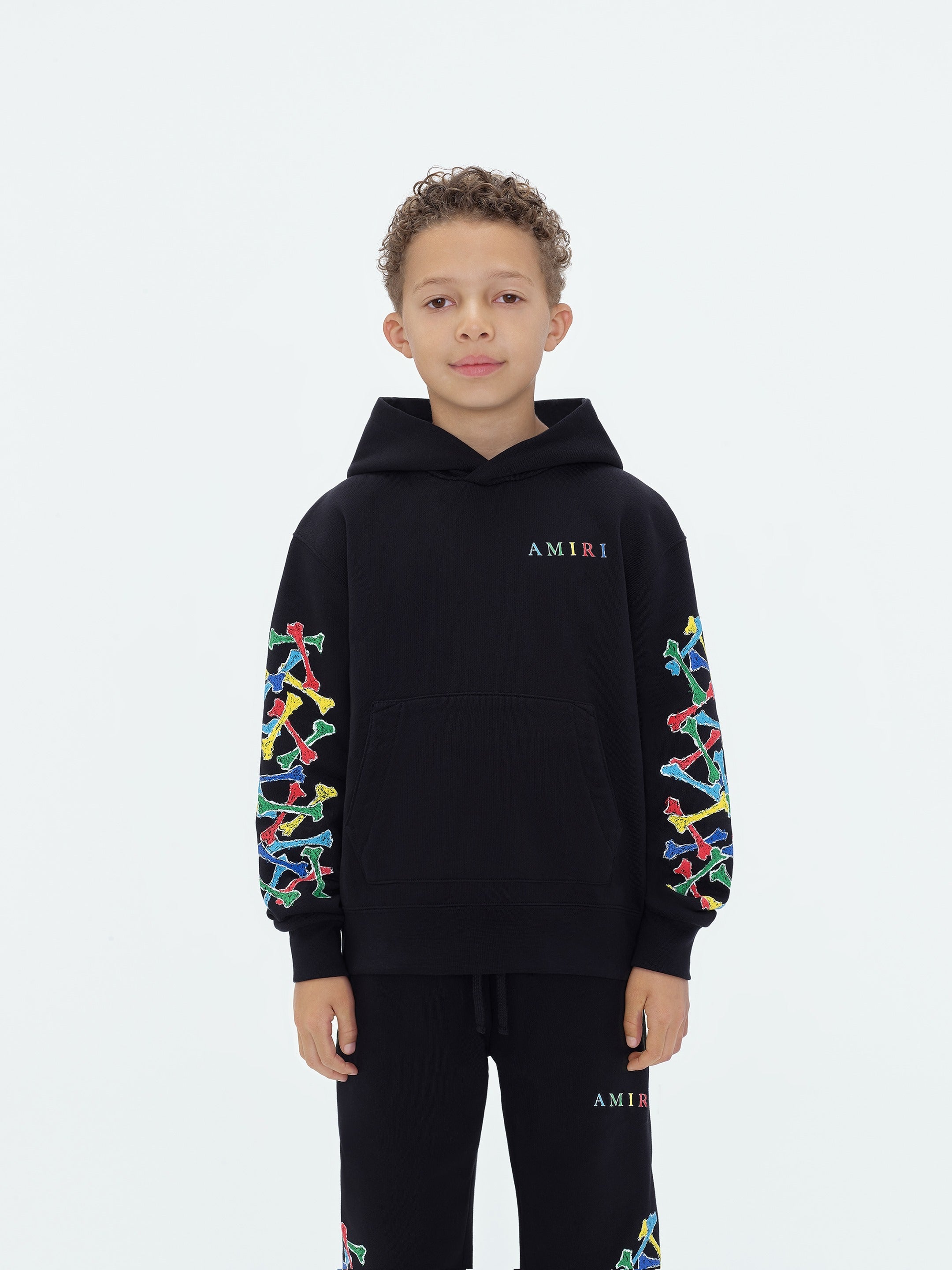 KIDS - Kids Amiri Bones Scribble Hoodie - Black