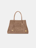 WOMEN - WOMEN'S SUEDE CROC HONEY 40 TOTE - Dark Brown