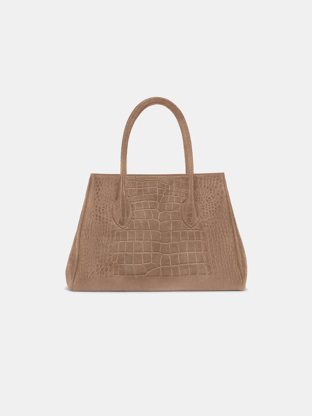 WOMEN - WOMEN'S SUEDE CROC HONEY 40 TOTE - Dark Brown