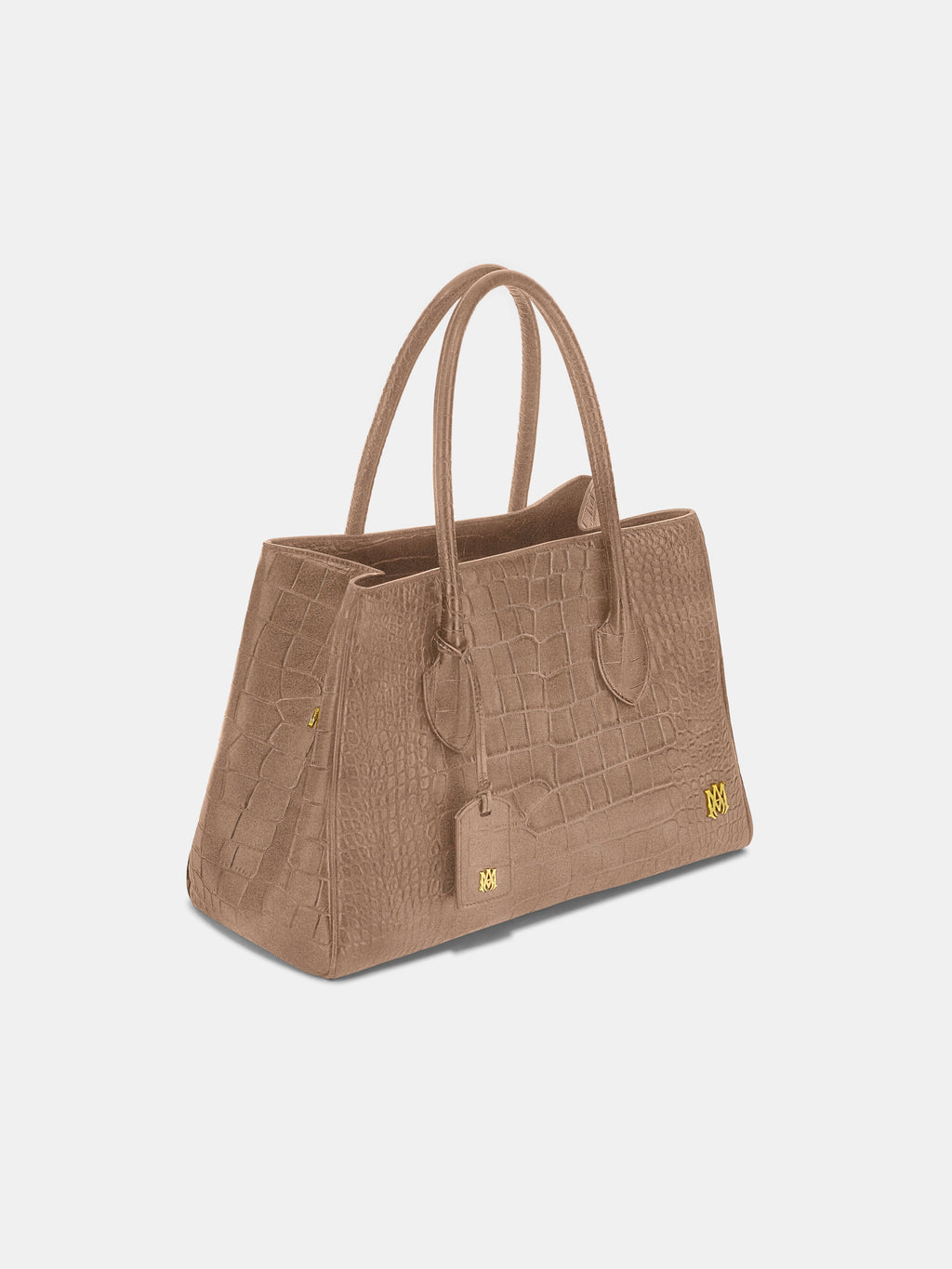 WOMEN - WOMEN'S SUEDE CROC HONEY 40 TOTE - Dark Brown