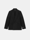 TONAL MA QUAD DOUBLE-BREASTED BLAZER - Black
