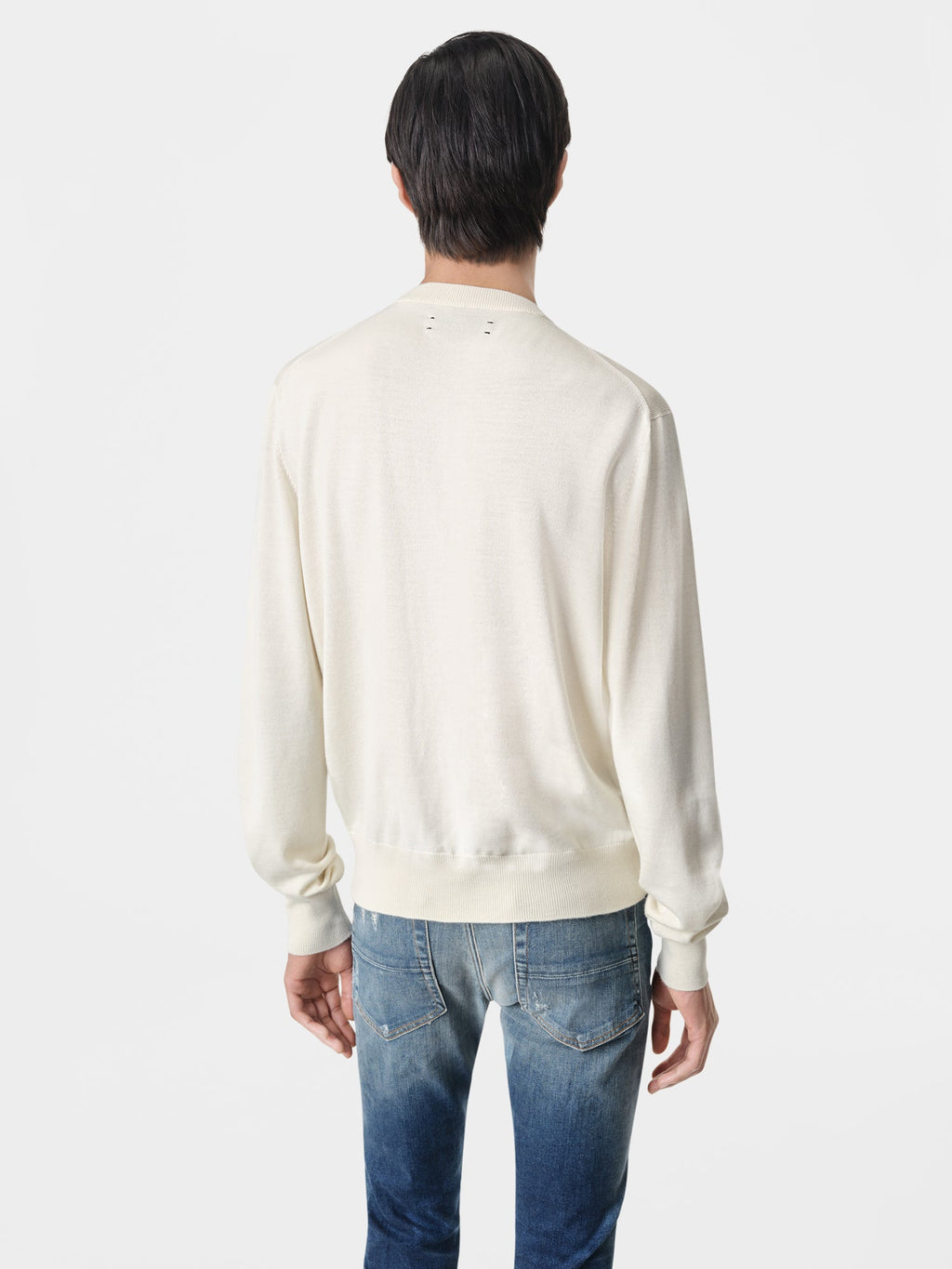 LONG SLEEVE CREW-ALABASTER