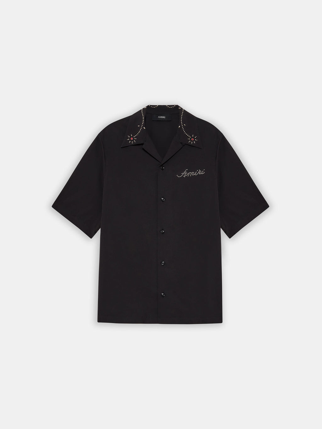 AMIRI STUD CAMP SHIRT - Black