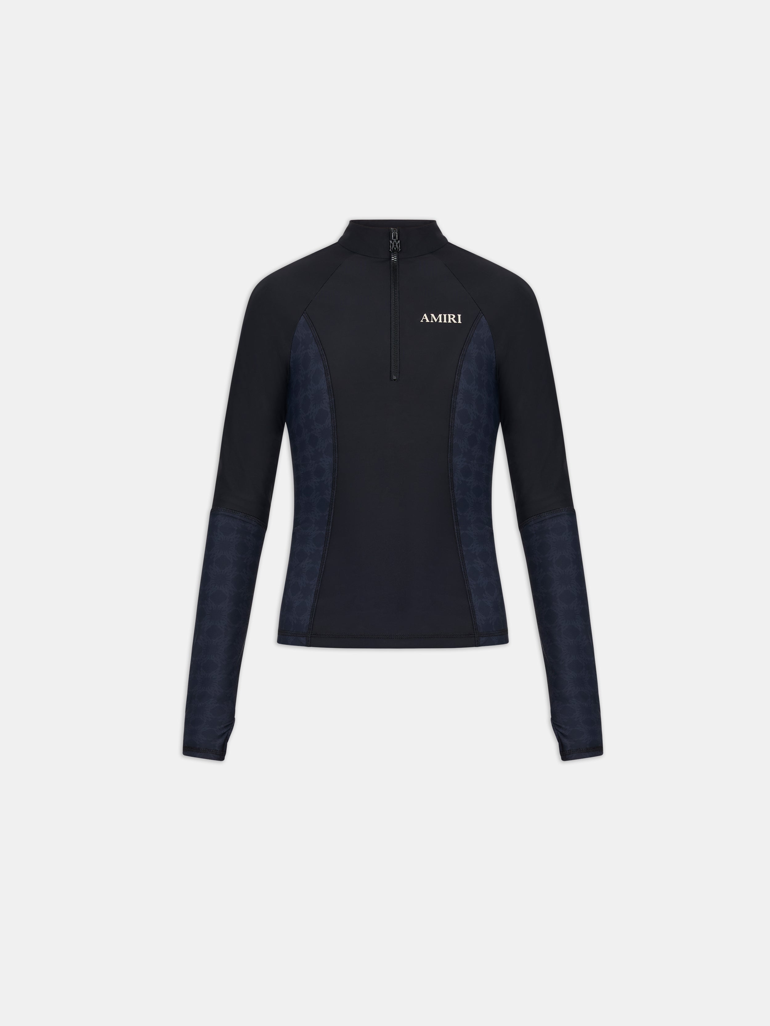 WOMEN - WOMEN'S MA QUAD LONG SLEEVE ZIP TOP - Black