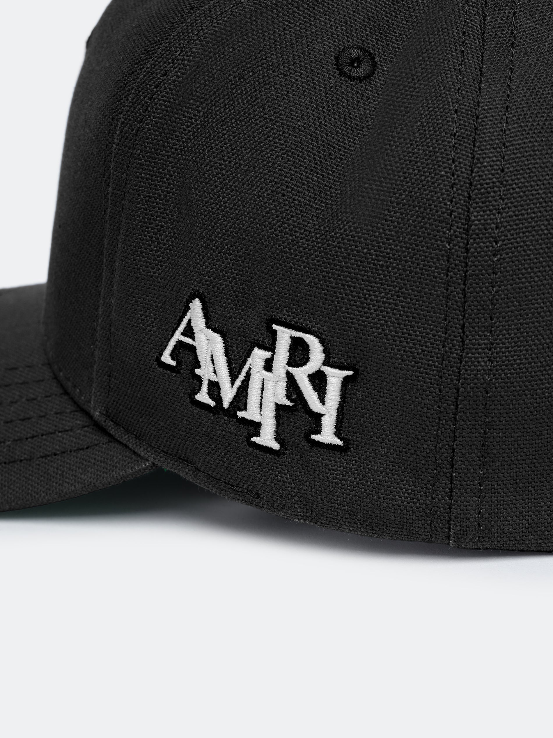 MA STAGGERED AMIRI FULL CANVAS HAT - Black Off White
