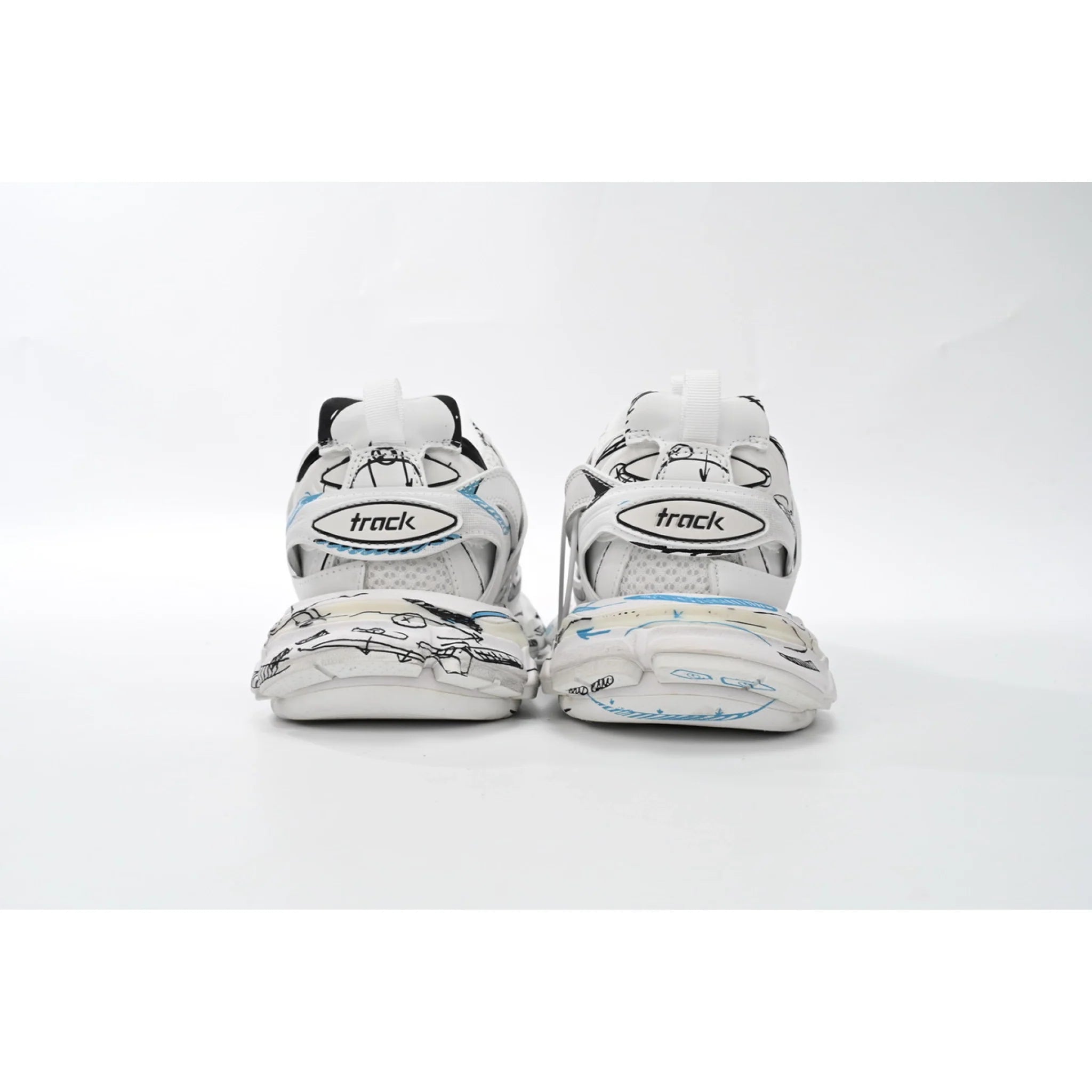 Balenciaga Track. Black Graffiti