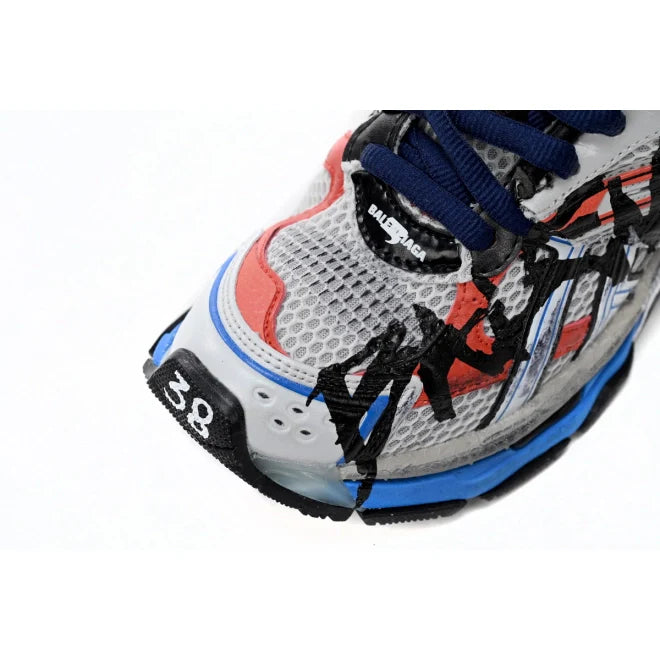 Balenciaga Runner White And Blue Printing