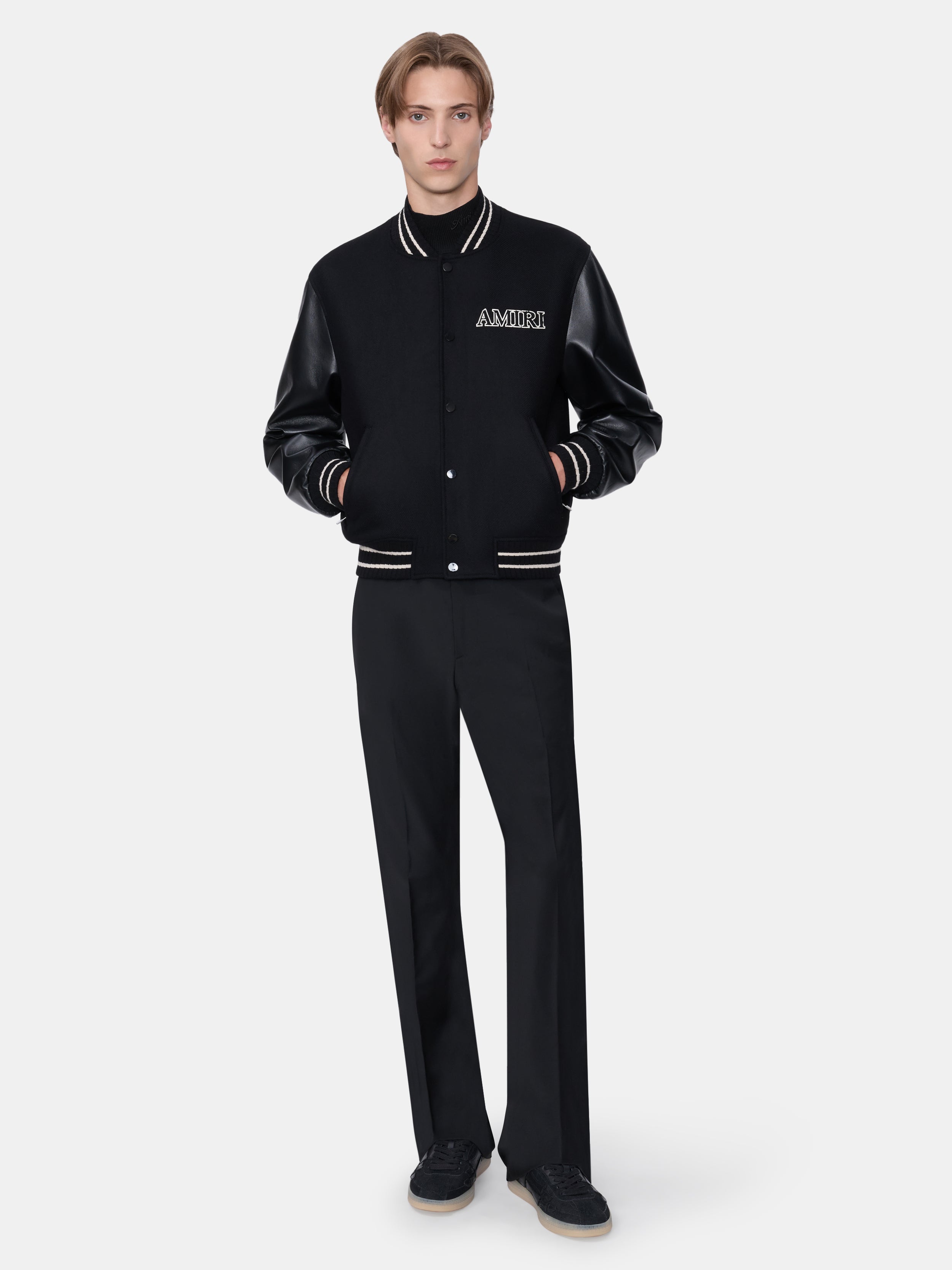 AMIRI VARSITY JACKET - BLACK