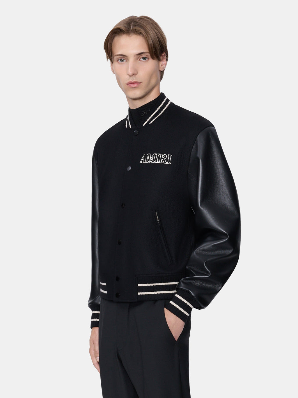 AMIRI VARSITY JACKET - BLACK