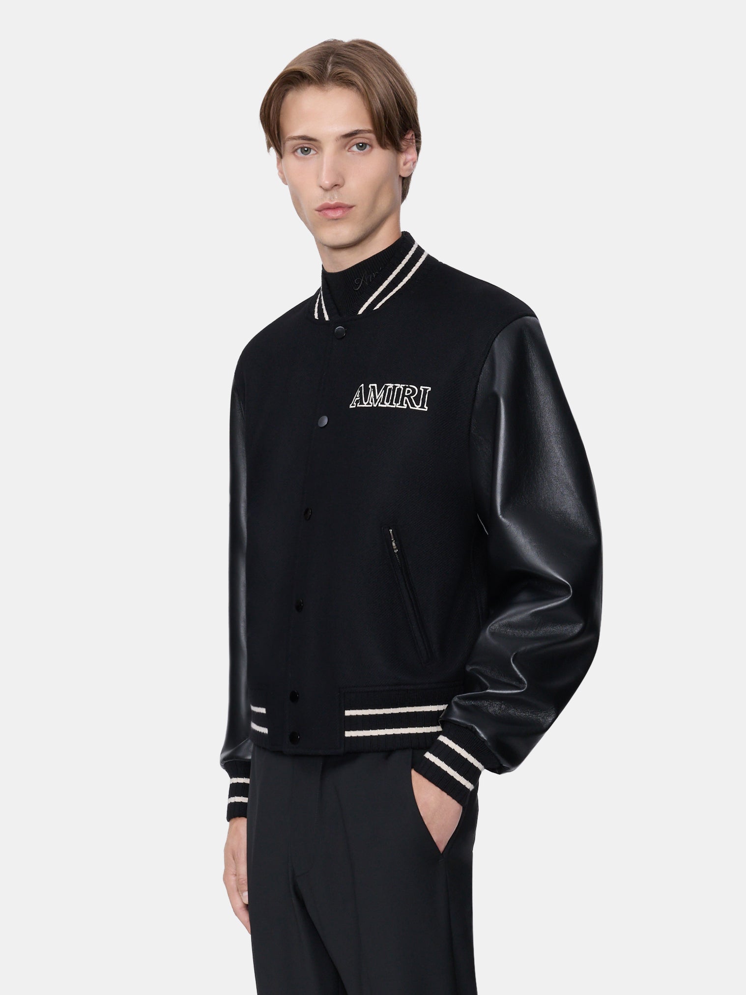 AMIRI VARSITY JACKET - BLACK