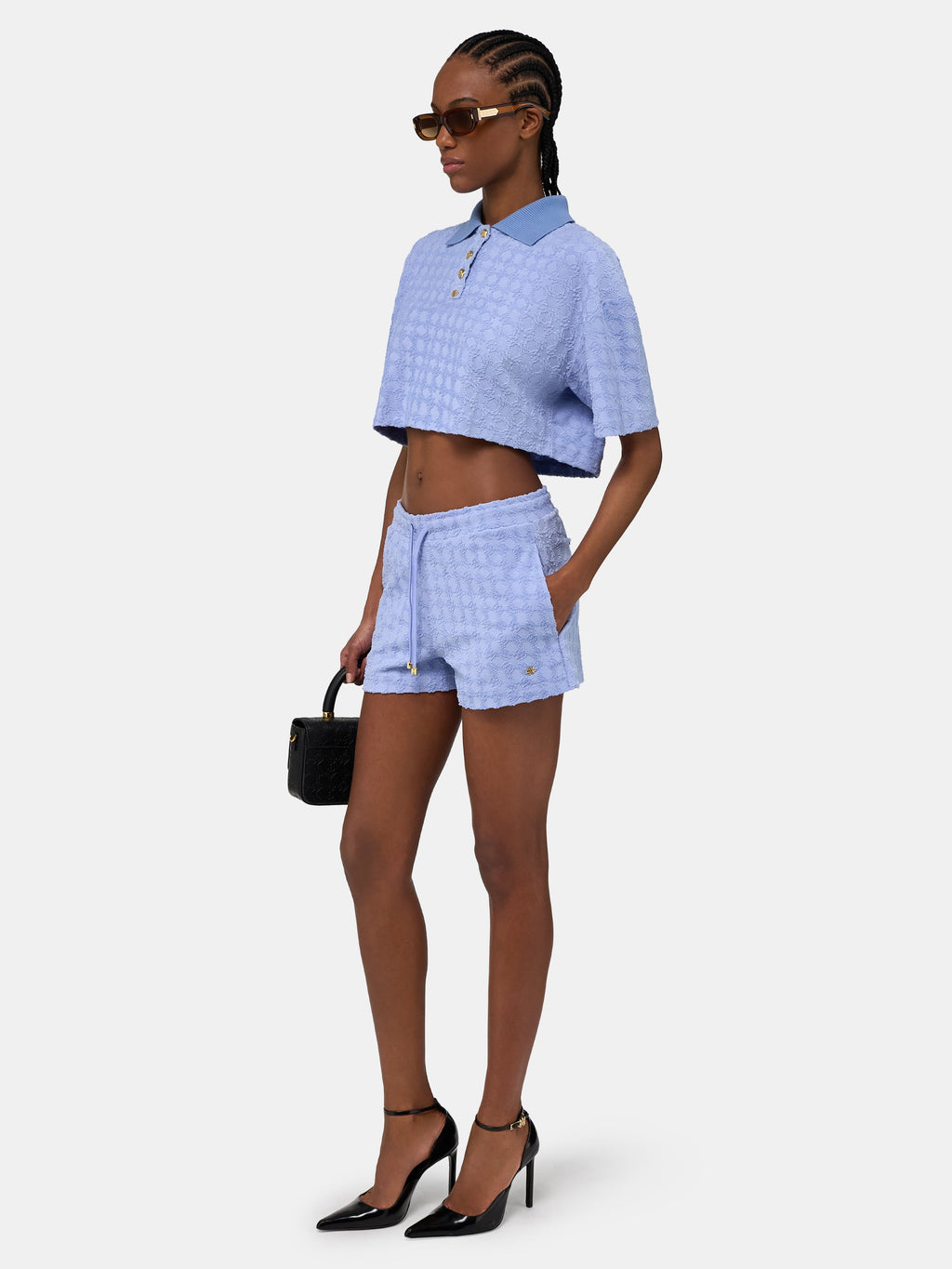 WOMEN - WOMEN'S MA QUAD TOWELING POLO - Skyline Blue