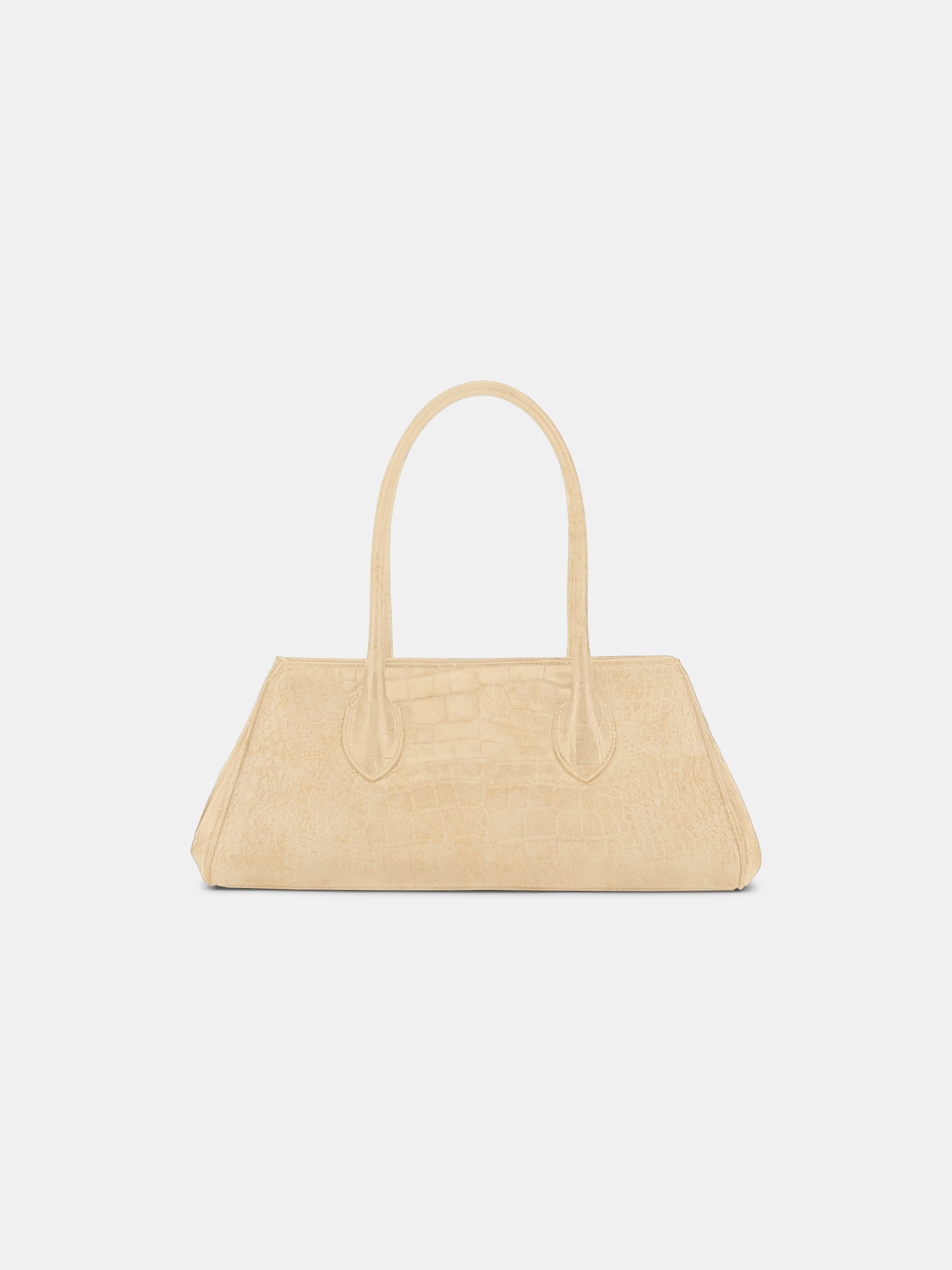 WOMEN - WOMEN'S SUEDE CROC HONEY 40 SHOULDER - Taupe