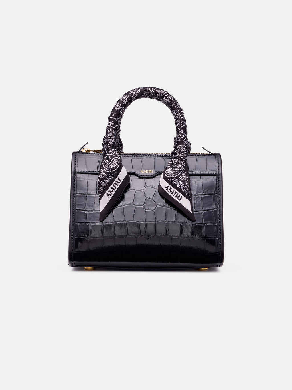 WOMEN - WOMEN'S CROC MICRO TRIANGLE BAG - BLACK