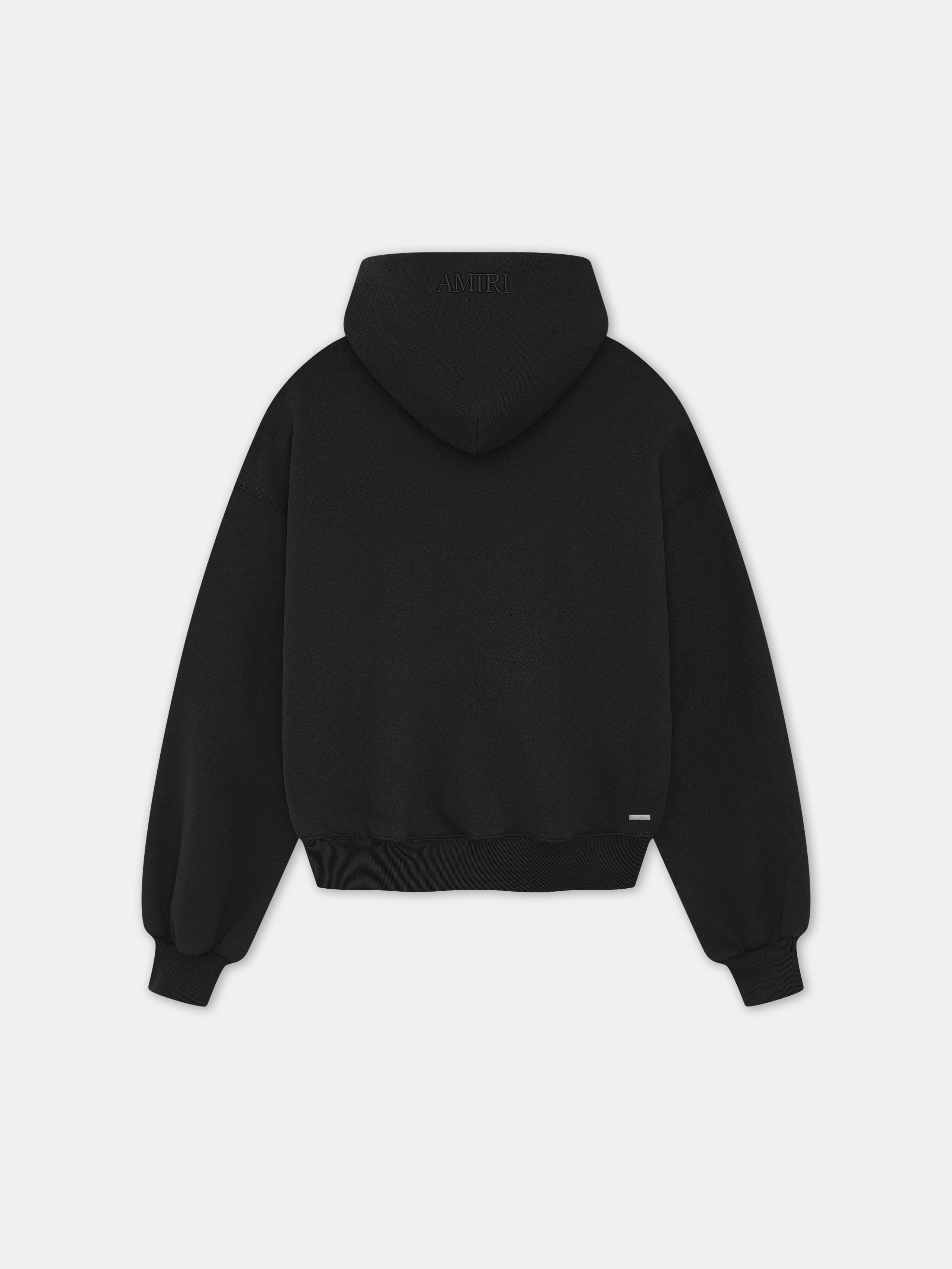MA EMBROIDERED OVERSIZED HOODIE - BLACK