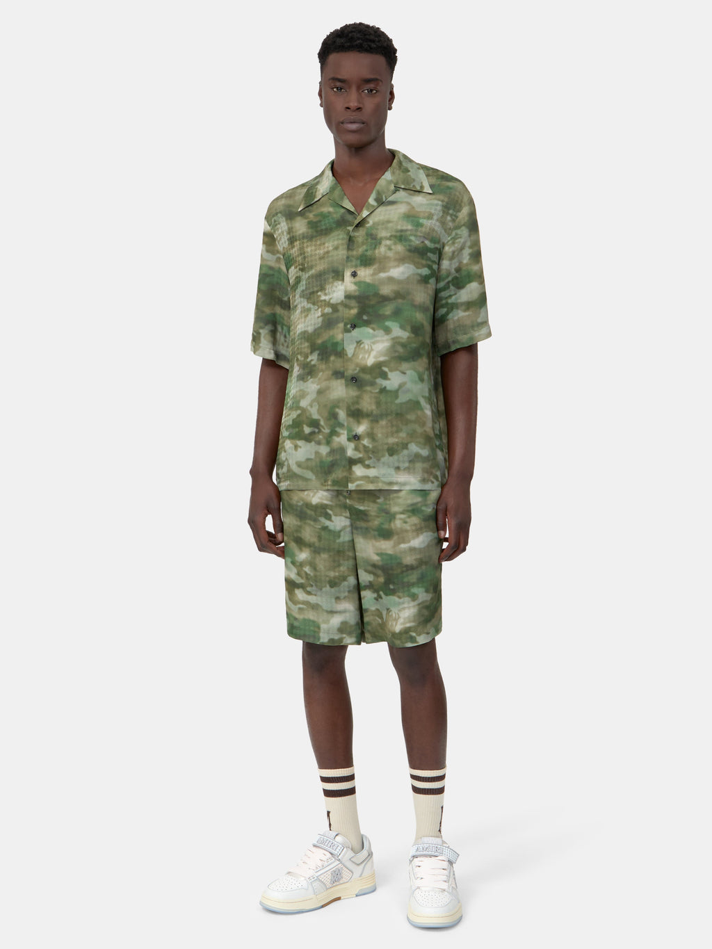 MA QUAD CAMO CAMP SHIRT - Natural